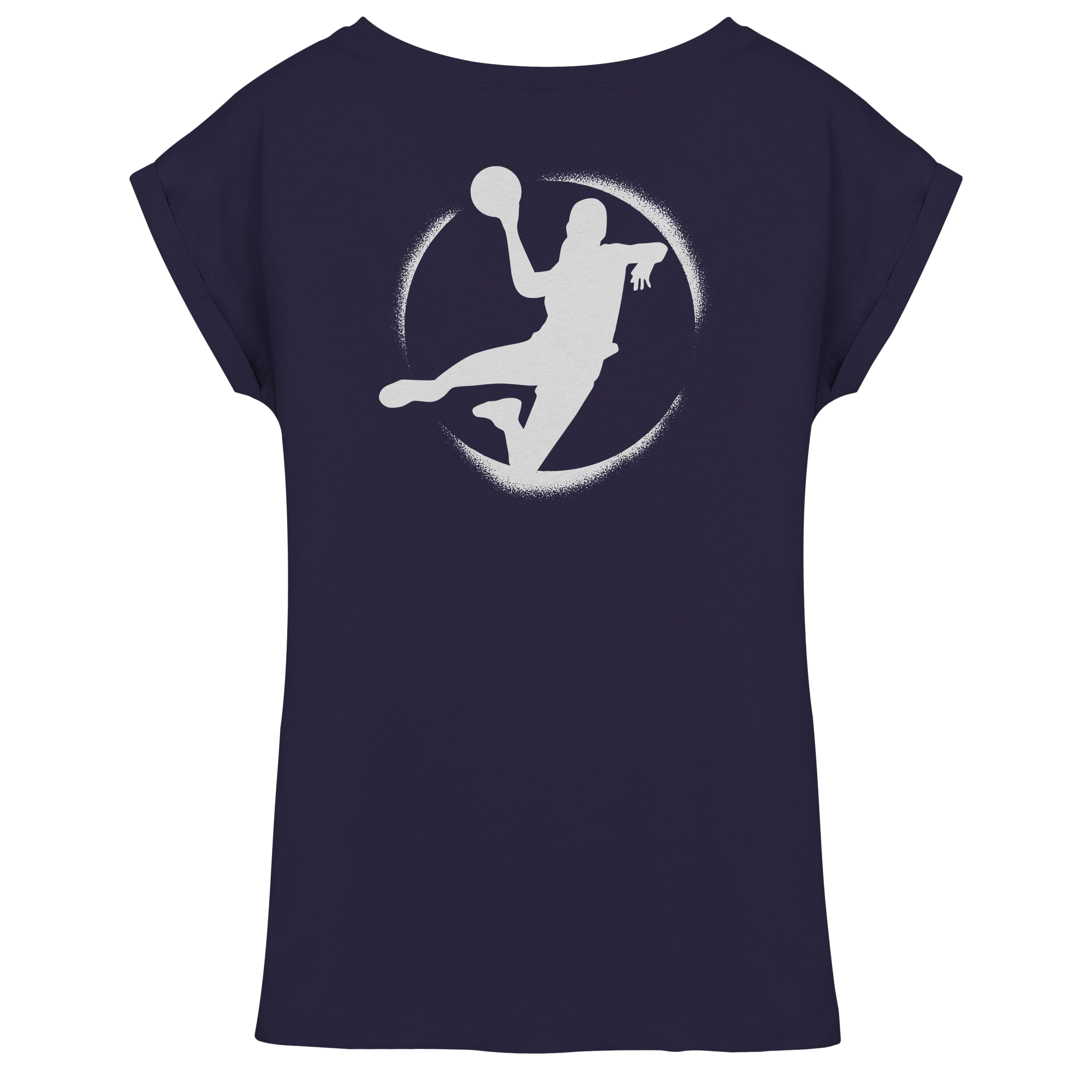 Hardcore Handball Logo - Ladies Extended Shoulder T-Shirt