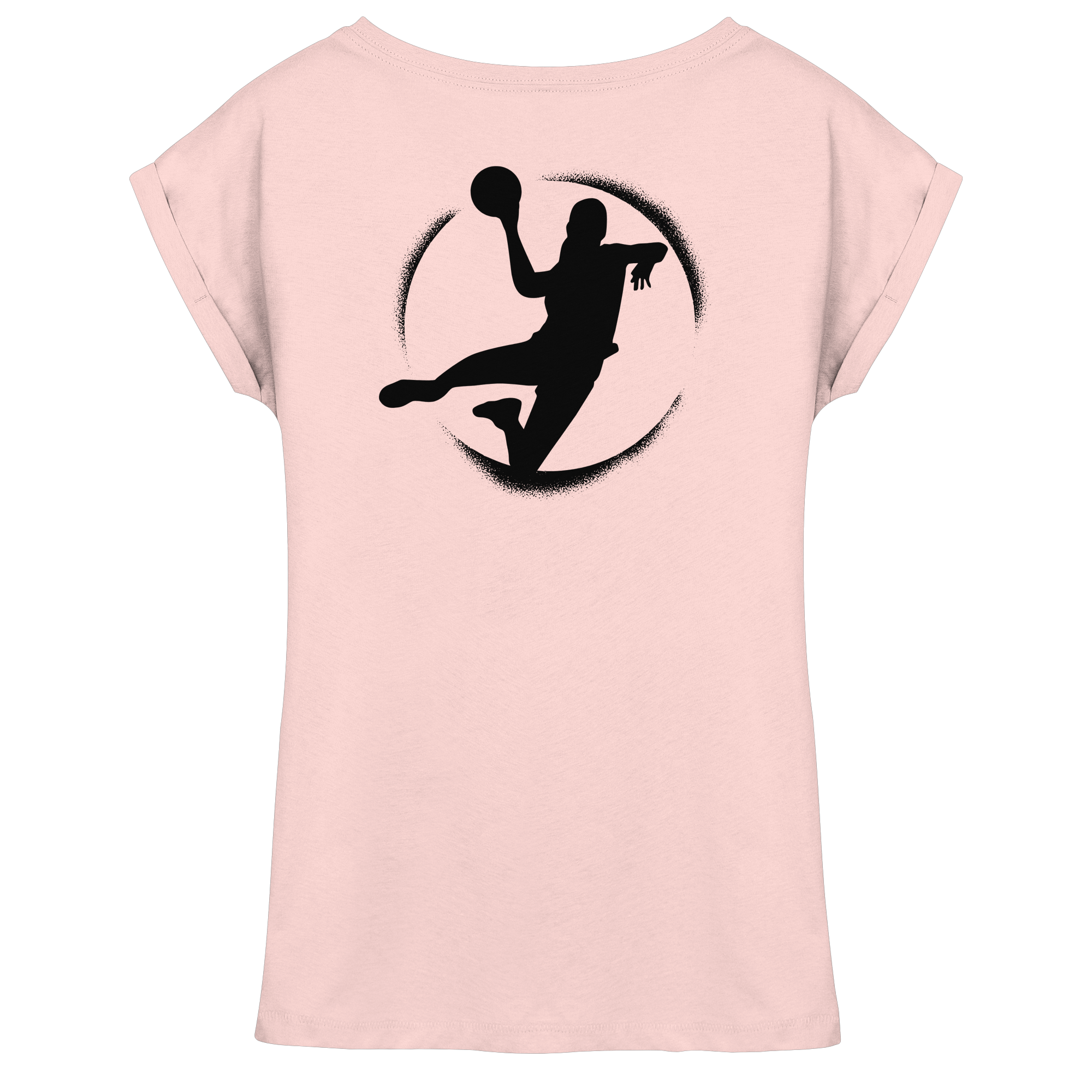 Hardcore Handball Logo - Ladies Extended Shoulder T-Shirt