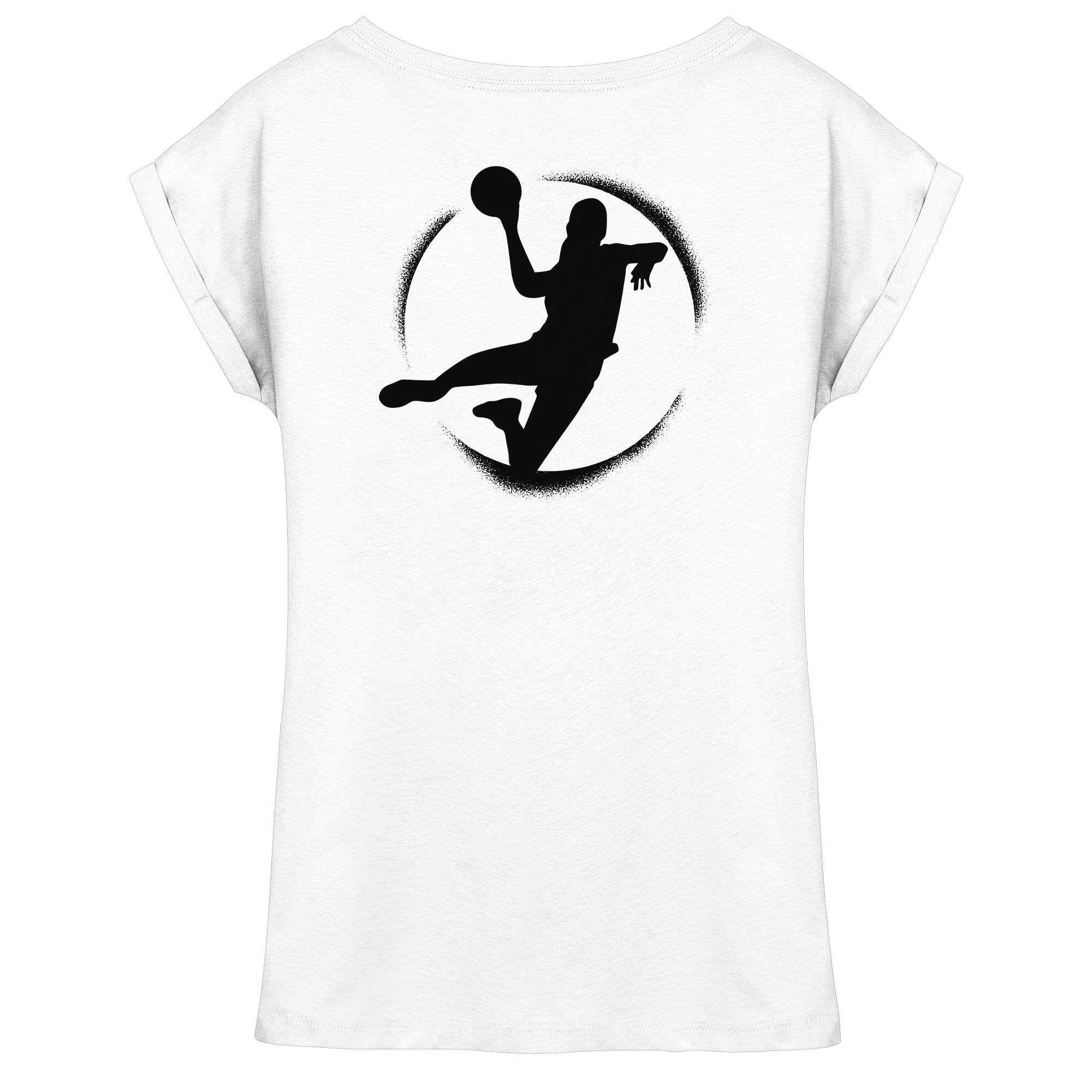 Hardcore Handball Logo - Ladies Extended Shoulder T-Shirt